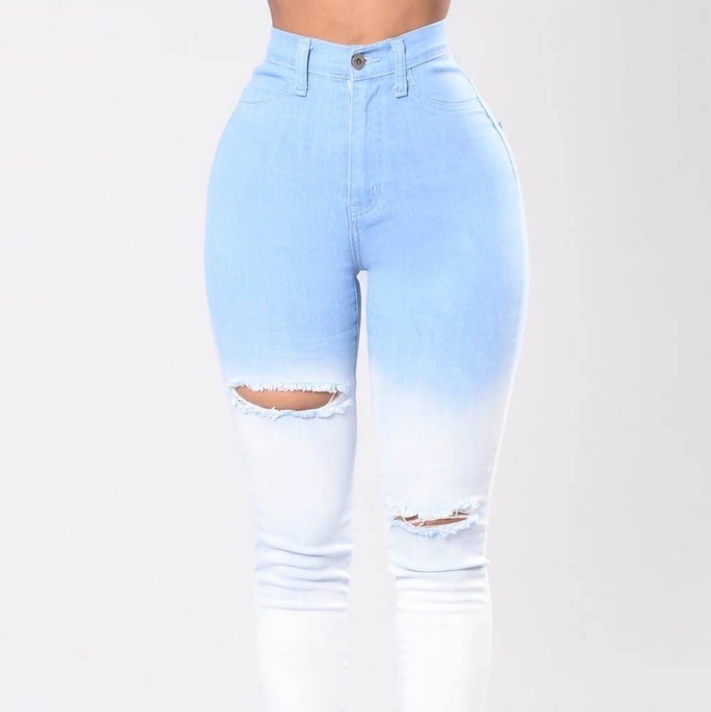 Fashion Nova high waist ombre jeans